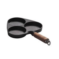 Cast Iron Egg Frying Pan Multipurpose Pancake Pan Burger Omelet Cooker Griddle Egg Poacher