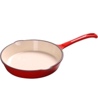 Enameled Cast Iron Skillet Fry Pan