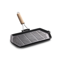 Rectangular Cast Iron Frying Pan Skillet Steak Pan