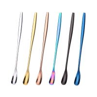 304 Stainless Steel Small Spoon Creative Long Handle Mixing Spoon