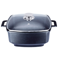 Best sale 28cm die cast aluminum non-stick square pot cookware