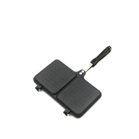 Non-stick Double-sided Portable BBQ Grill Pan Omelette Pan Flip Pan Square Jumbo Grill Pan Cookware f