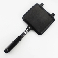 Non-stick Double-sided Portable BBQ Grill Pan Omelette Pan Flip Pan Square Jumbo Grill Pan Cookware f