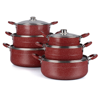 New Type Durable 7pcs Aluminum kitchen cookware pot sets