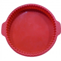 Silicone Round Pie Pan - Non-Stick Silicone Tart Pan Silicone Pie/Flan Pan  Quiche Baking Dish Non-St