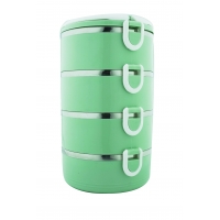 Stackable Foldable Stainless Steel Thermal Compartment Lunch Box Bento Box Food Container