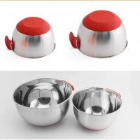 Stainless Steel Mixing Bowl Set - Easy To Clean, Nesting Bowls for Space Saving Storage, Great for Co