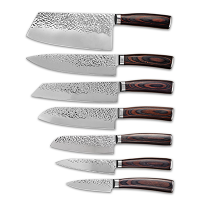 Hot Sales Stainless Steel Kitchen Knife Set With Wood Handle
