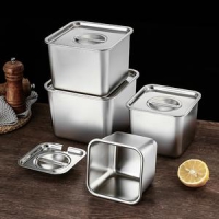 stainless steel Multifunctional heating food storage basin food tray ice cream container