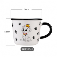 Dog cat pattern cup