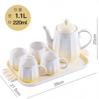 Ceramic coffee kettle and cup set