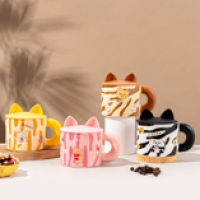 Stirp animal ceramic coffee cup