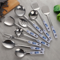 1.2 cm blue and white porcelain  Stainless steel kitchenware