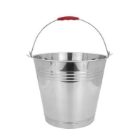 stainless steel bucket with a lifting handle